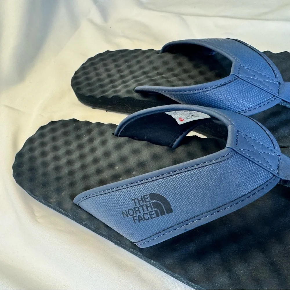 The North Face Men’s Navy and Black Flip-Flop Sandals